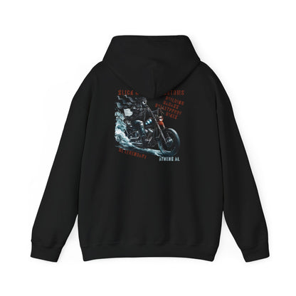 SWC Collection- Legendary Vintage Motorcycle Graphic Hoodie, Unisex Sweatshirt for Bikers, Comfortable Winter Apparel, Gift for Motorbike Lovers, Cozy Casual Wear