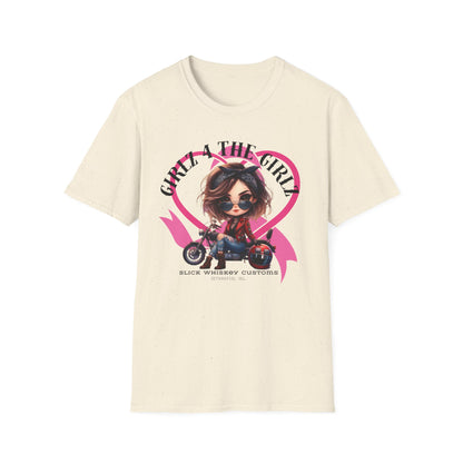 SWC Collection- 2025 Ribbon Run Breast Cancer Awareness, Biker Girl T-Shirt, Cool Motorcycle Tee, Gift for Bikers, Casual Style Top, Birthday Present, Unisex Graphic Shirt