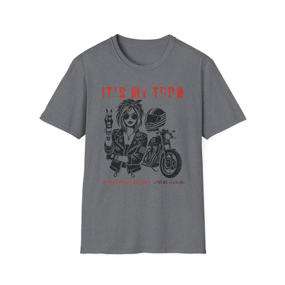 SWC Collection- My TurnGirl Biker Vibes T-Shirt, Cool Graphic Tee for Motorcycle Enthusiasts, Gift for Riders, Casual Wear, Birthday Gift