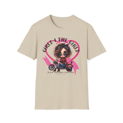 SWC Collection- 2025 Ribbon Run Breast Cancer Awareness, Biker Girl T-Shirt, Cool Motorcycle Tee, Gift for Bikers, Casual Style Top, Birthday Present, Unisex Graphic Shirt