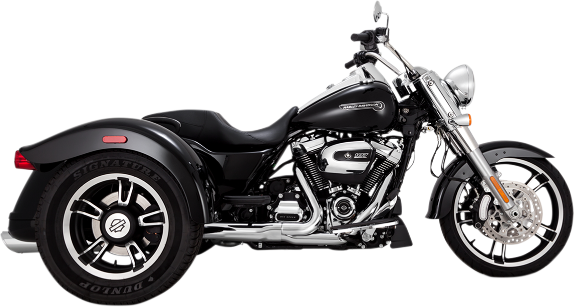 Vance & Hines Twin Slash Mufflers - FLRT