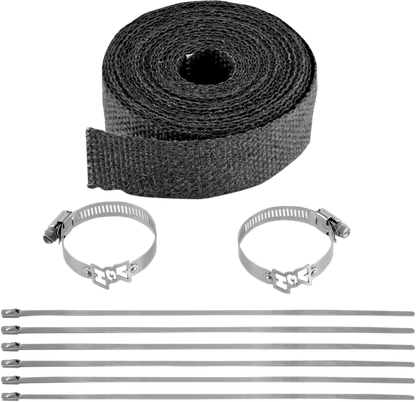Vance & Hines Header Wrap Kit - 2" x 25' - Black