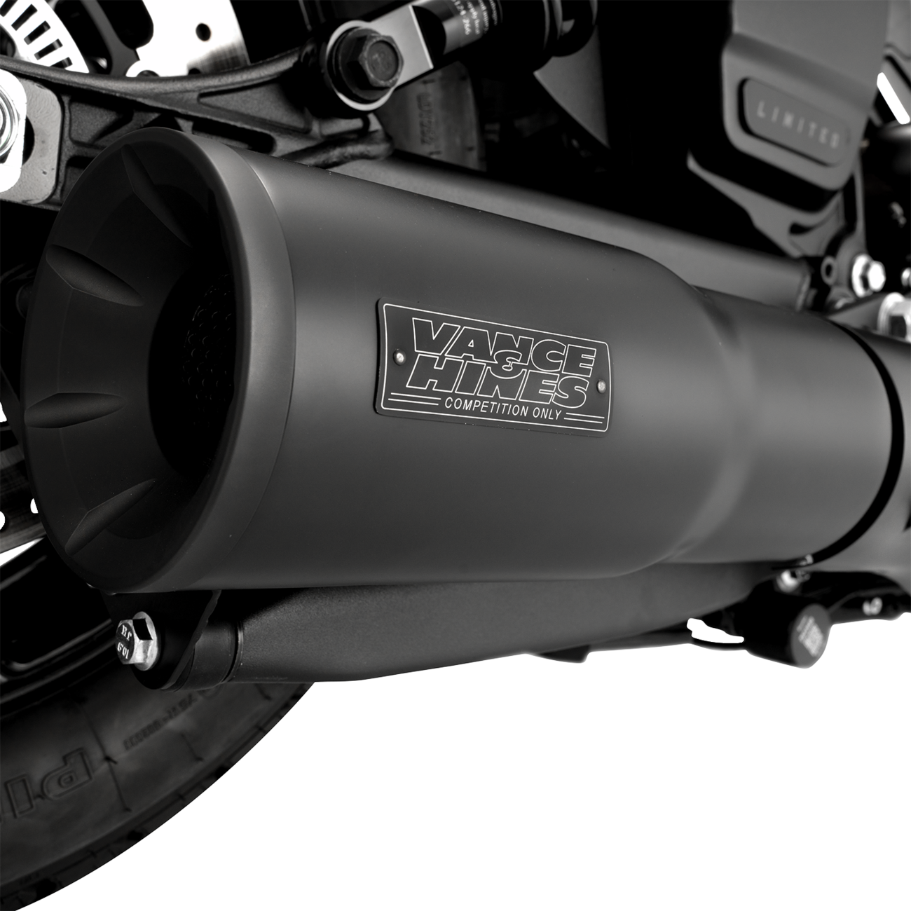 Vance & Hines Hi-Output Slip-On Muffler - Black - Indian Scout/Bobber
