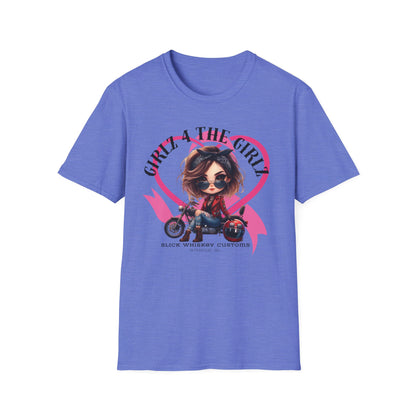 SWC Collection- 2025 Ribbon Run Breast Cancer Awareness, Biker Girl T-Shirt, Cool Motorcycle Tee, Gift for Bikers, Casual Style Top, Birthday Present, Unisex Graphic Shirt