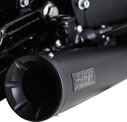 Vance & Hines Upsweep 2-into-1 Exhaust System - Stainless Steel - Black