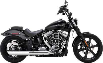 Vance & Hines Twin Slash Slip-On Muffler - Chrome - Softail