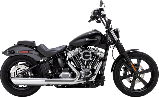 Vance & Hines Twin Slash Slip-On Muffler - Chrome - Softail