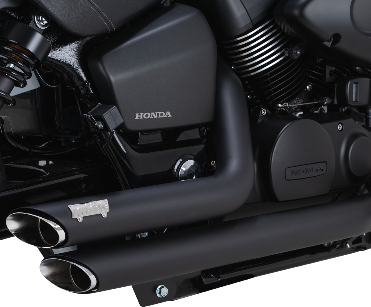 Vance & Hines Shortshots Staggered Exhaust System - Black