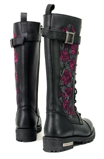 MBL9356 Women's Boots 14" Tall Black Milwaukee Leather