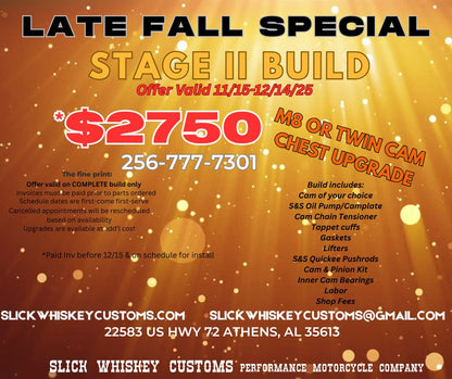 SWC Stage II Build Motorcycle M8 or Twin Cam Chest Upgrade