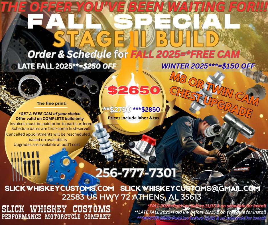 SWC Stage II Build Motorcycle M8 or Twin Cam Chest Upgrade