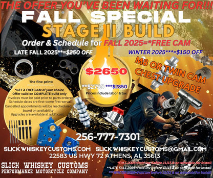 SWC Stage II Build Motorcycle M8 or Twin Cam Chest Upgrade