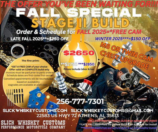 SWC Stage II Build Motorcycle M8 or Twin Cam Chest Upgrade
